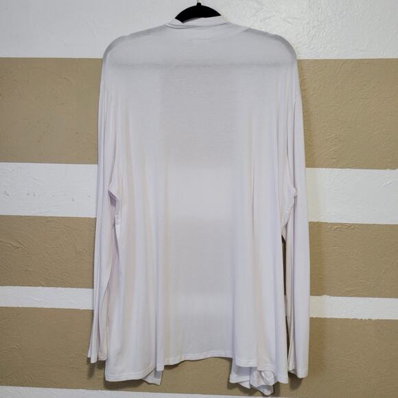 New Choice Women’s 3XL Long Sleeve Open Front Cardigan - Picture 2 of 4